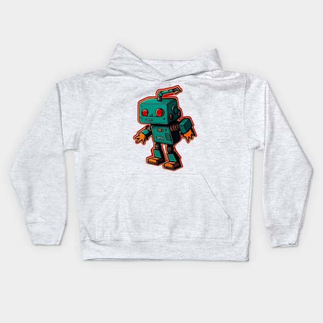 Tiny Bot Kids Hoodie by Lushox Impresiones